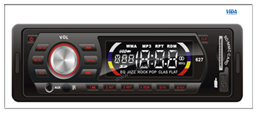 One DIN Universal Car MP3/USB/SD Player with Fixed Panel