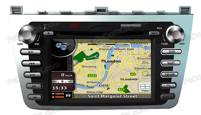 Car DVD Player with Auto DVD GPS & Bluetooth & Navigator & Radio for Mazda 6
