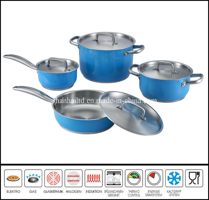 8PCS Color Cooking Pot Set