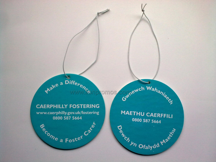 Custom Shape Trade Show Giveaways Paper Air Freshener