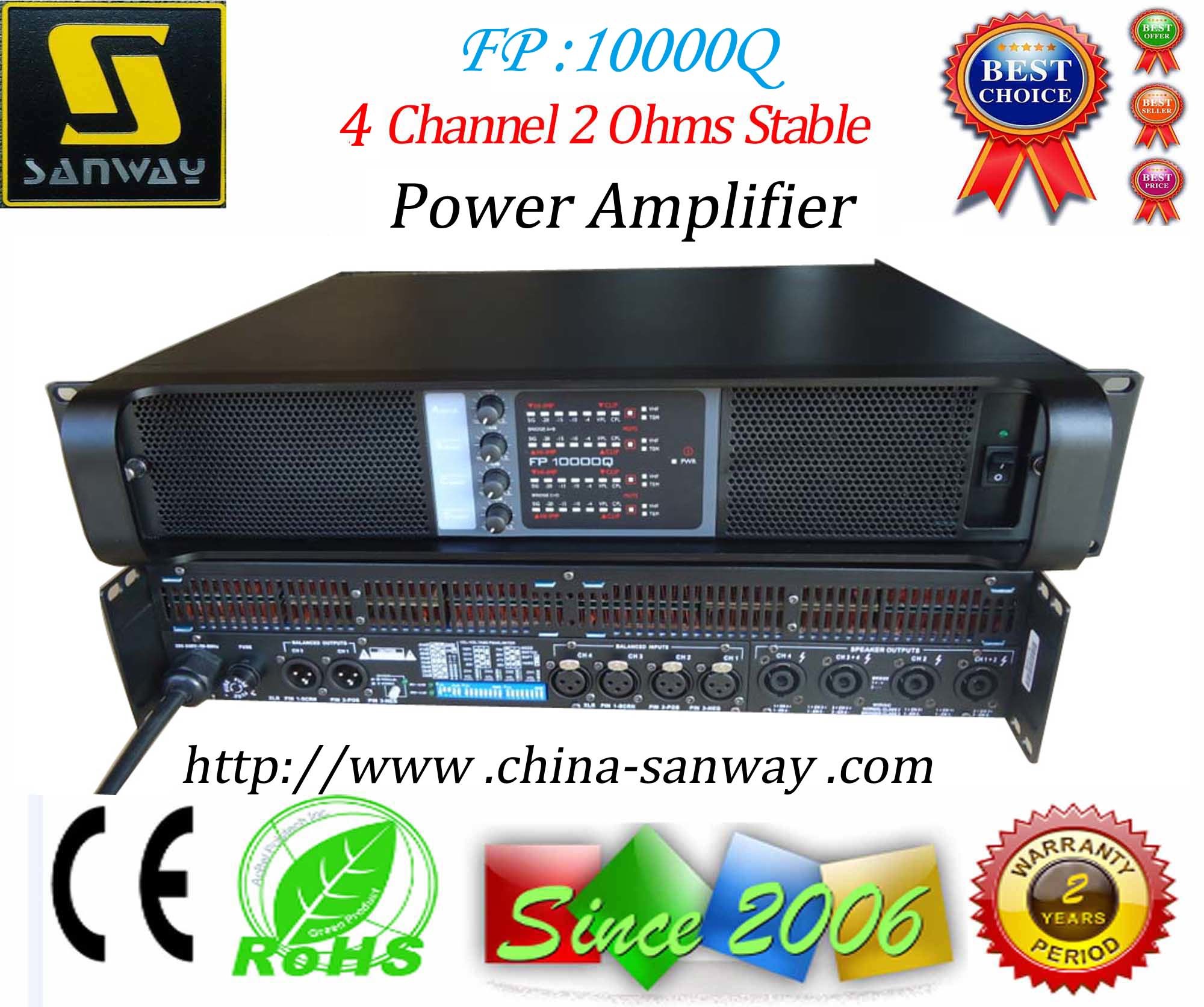 Fp10000q 2 Ohms Stable Audio Amplifier, 2015 Hot Sales Power Amplifier