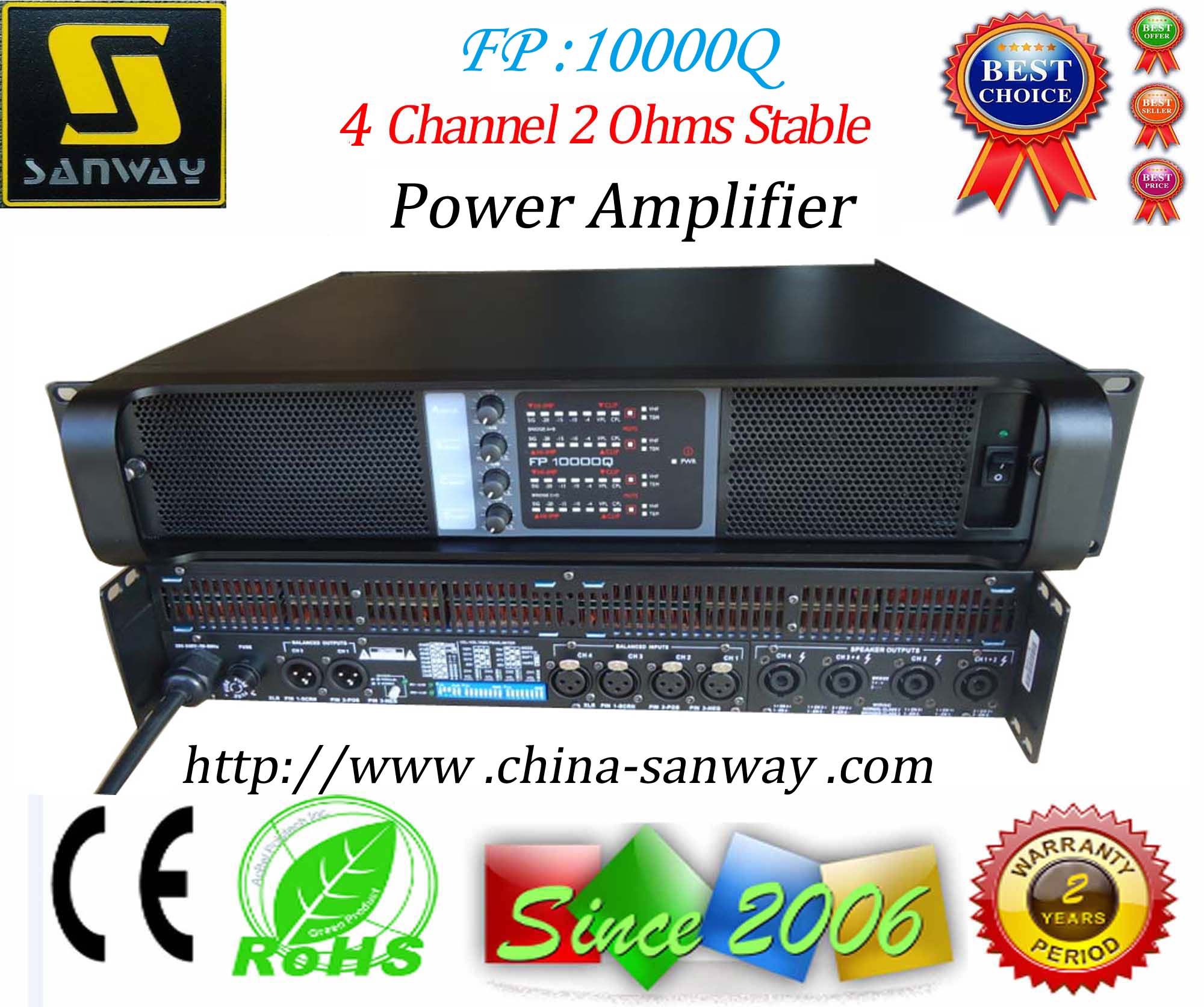 Fp10000q 2 Ohms Stable Audio Amplifier, 2015 Hot Sales Power Amplifier