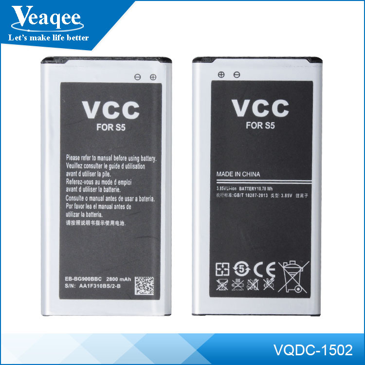 2800 mAh Li-ion Mobile Phone Battery for Samsung S5