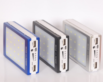 LED Solar Energy Power Bank, Solar Power Bank, Solar Fast Charging Power Bank