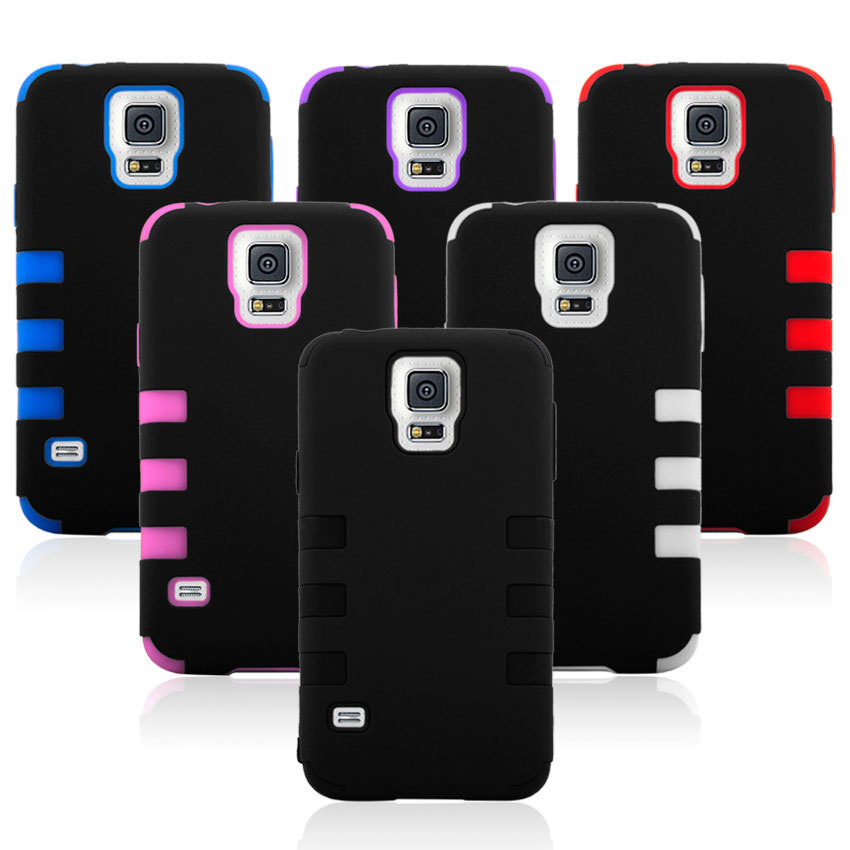 Cellular Phone Accessories for Samsung S5 New Design Robot Mix Color PU Phone Case Covers