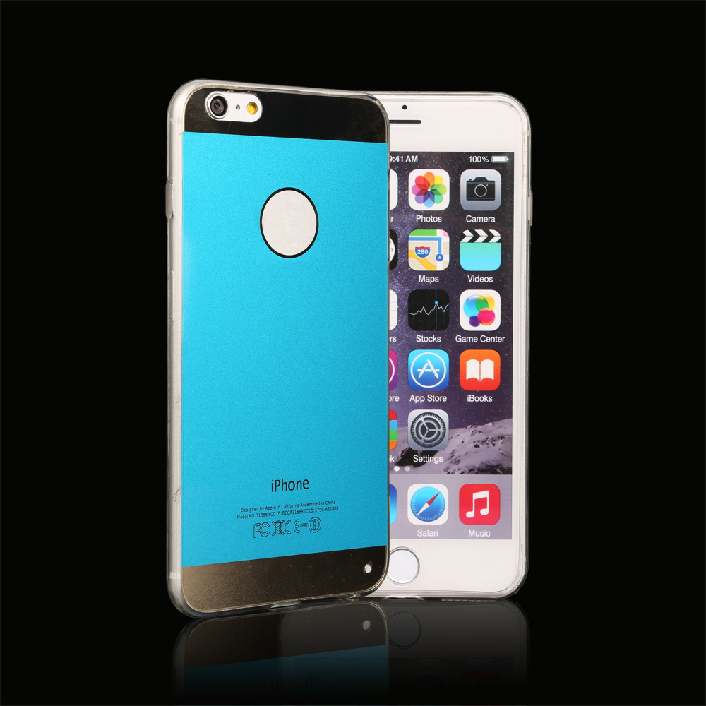 Fashion Promotional Reflect Silicone Mobile Phone Case for iPhone 6