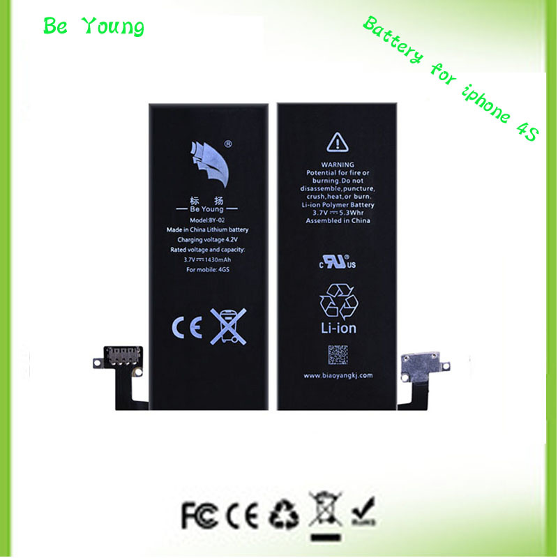 Directly Factory Price Professional Mobile Phone Battery Supplier, Original Battery for iPhone 4S Batteries High Quality1430mAh