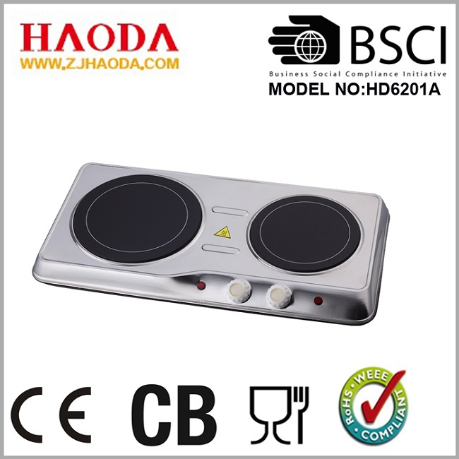 Electric Double Ring Ceramic Cooker