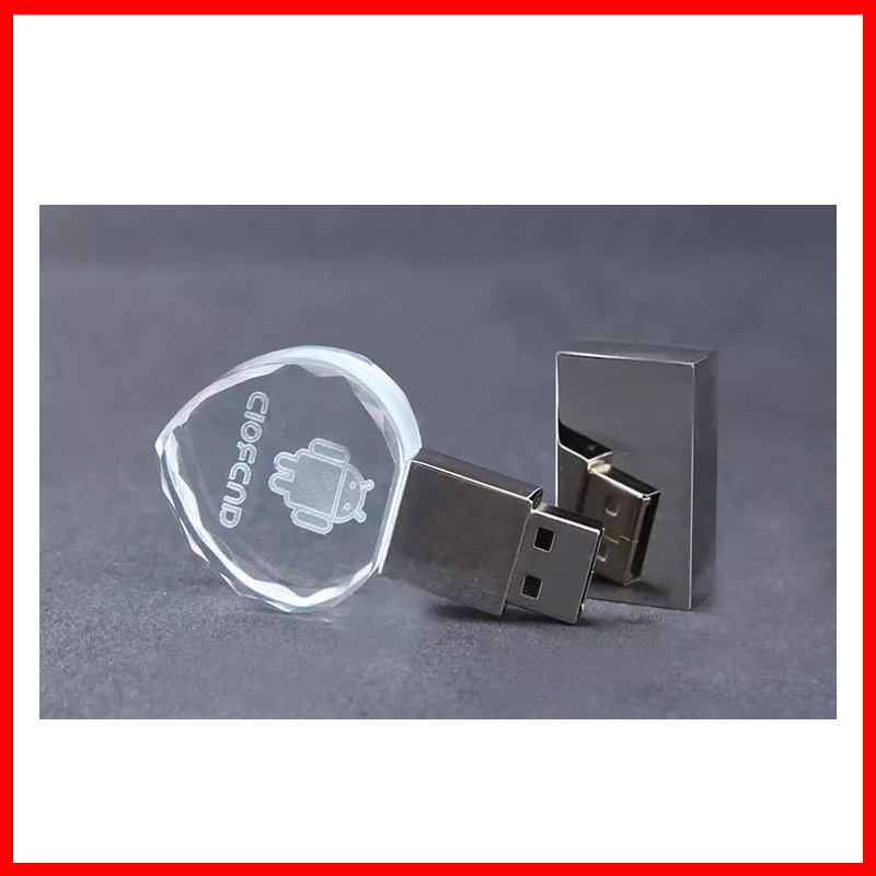 Heart USB Pendrive Crystal USB Flash Drive