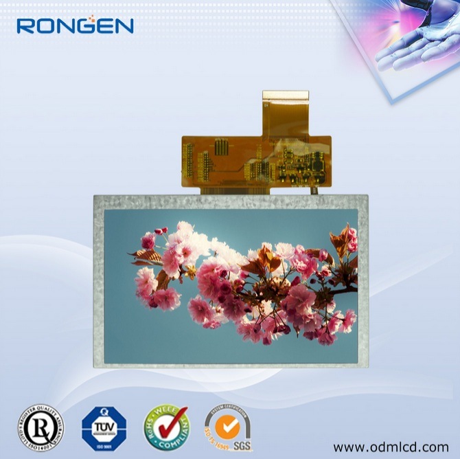 5 Inch TFT LCD Screen with Brightness 600CD/M2