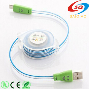 Universal USB Cable with LED Light for Mobile Phone