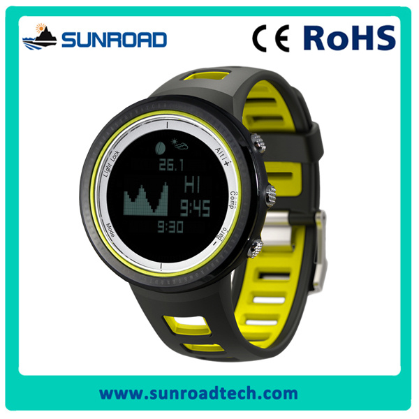 Multi-Function Stainless Steel Analog Digital Fishing Watch