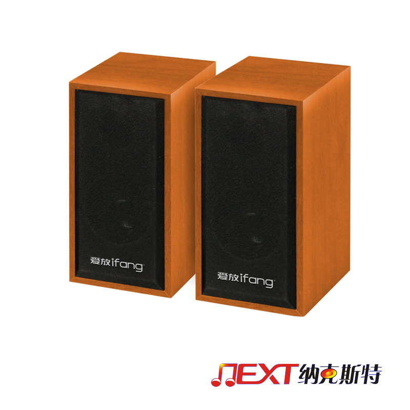 Professional Mini 2.0 USB Speaker with Wood Shell (M010)