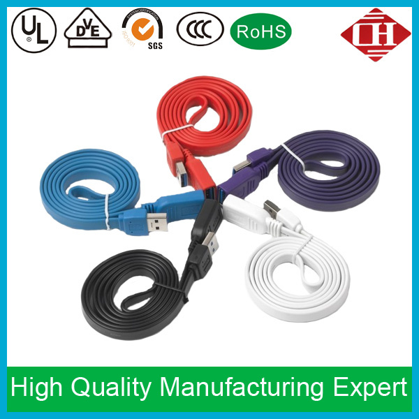Colorful Flat USB Data Transfer Charging Cable
