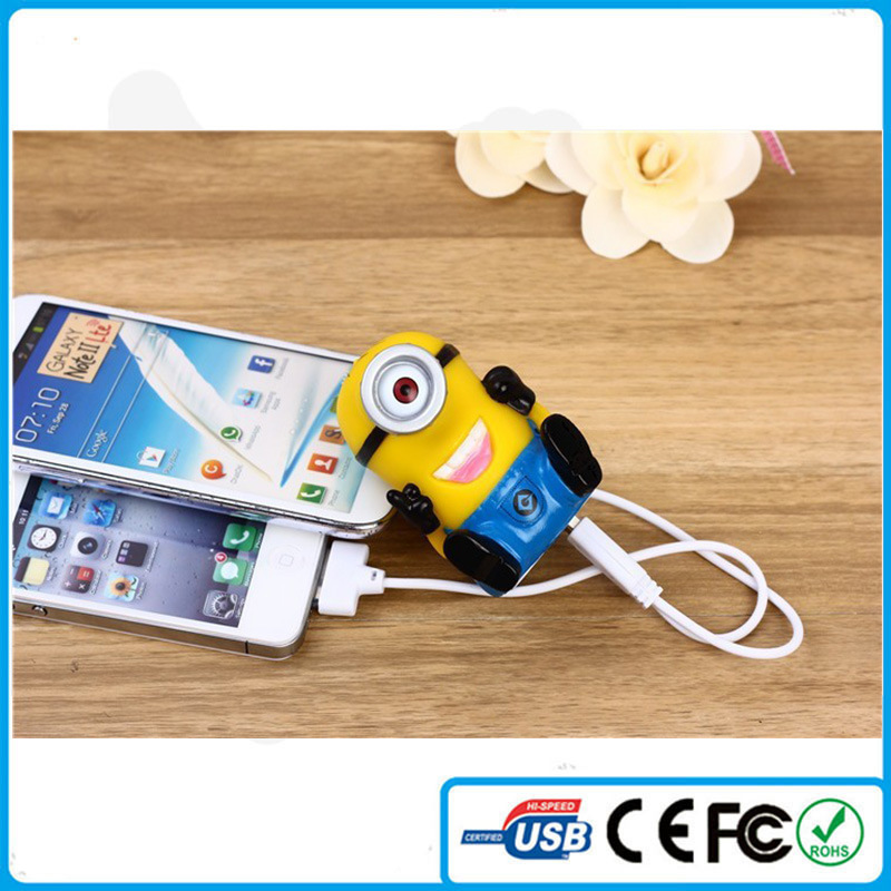 2015 New Power Bank Despicable Me Cute Protable Mobile Battery Power Chargers