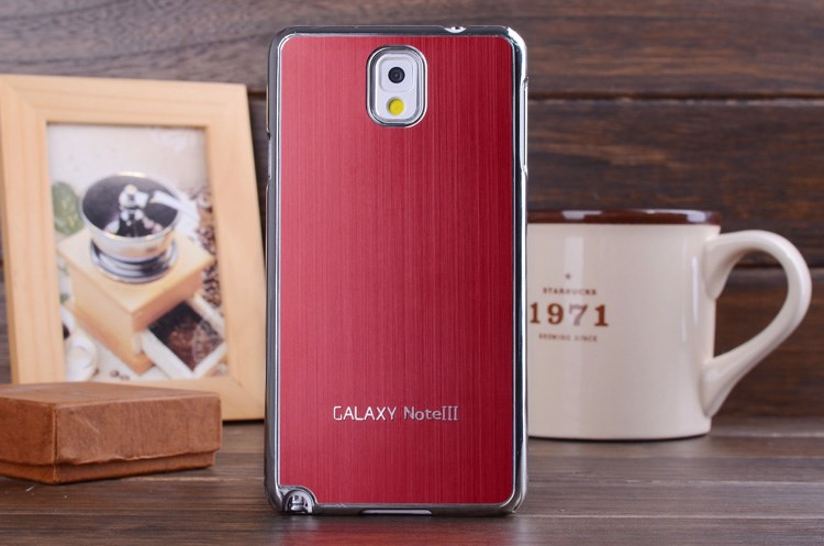Brushed Electroplating Aluminum Note 3 Back Case