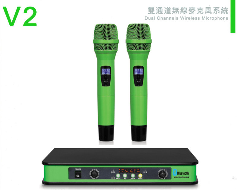 Competitive Price Karaoke UHF Wireless Microphone V2