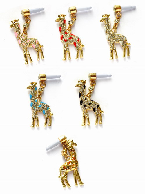 Flashing Giraffe Shape for iPhone Plug Accessory (PL594)
