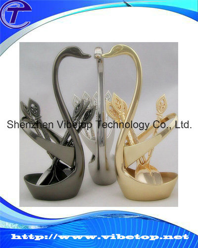 New Arrival Swan Shape Zinc Alloy Fork Shelf