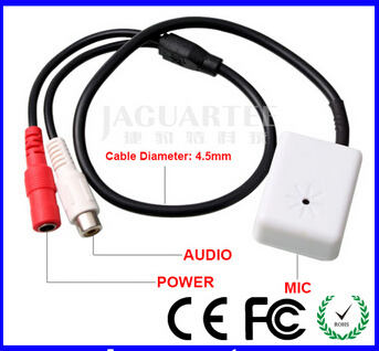 Hifi Wide Range CCTV Audio Surveillance Microphone for Security Camera