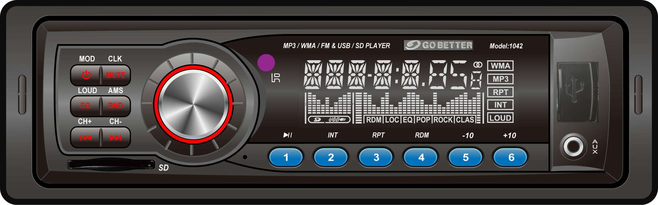 Car MP3 Player (GBT-1042B)