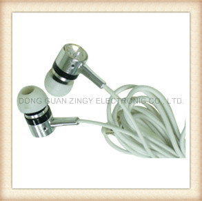 Factory Wholesale Earphones with Sliver Color