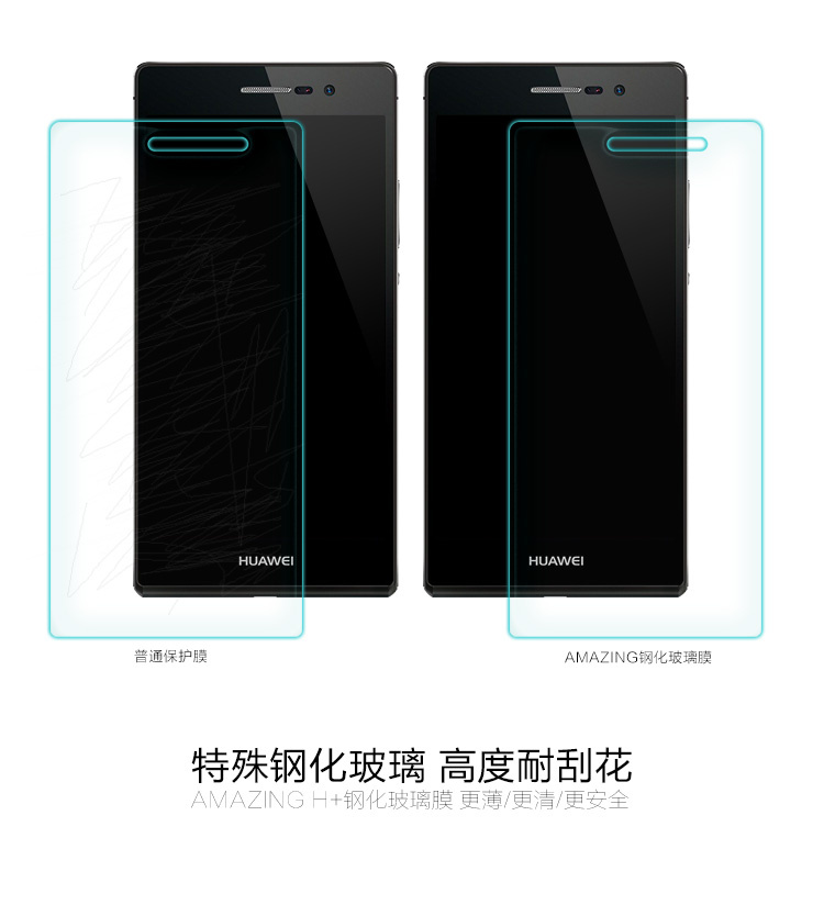 Huawei Ascend P7 0.3mm Tempered Glass Screen Protector
