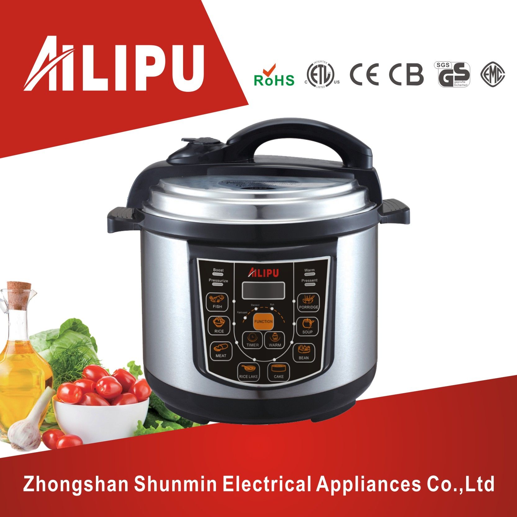 Electric Pressure Cooker with Microcomputer Control (SM-D801)