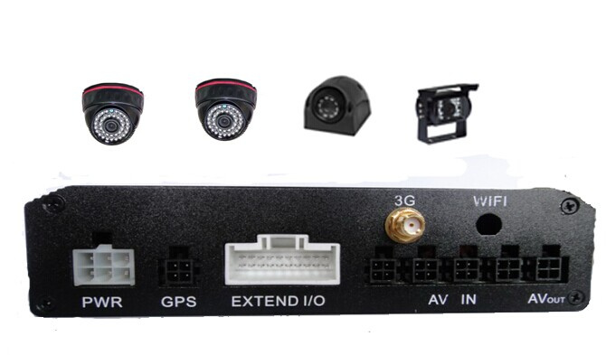 2014 3G/4G/GPS/WiFi Mobile DVR Recording System for Bus, H. 264 Car DVR