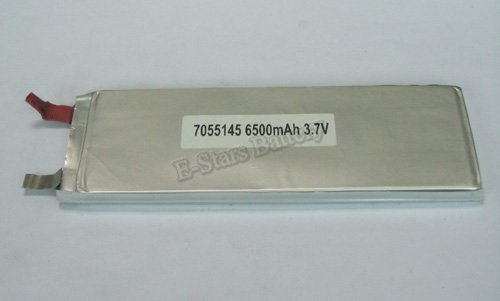 Large Capacity 3.7V 6500mAh Li-Po Rechargeable Battery