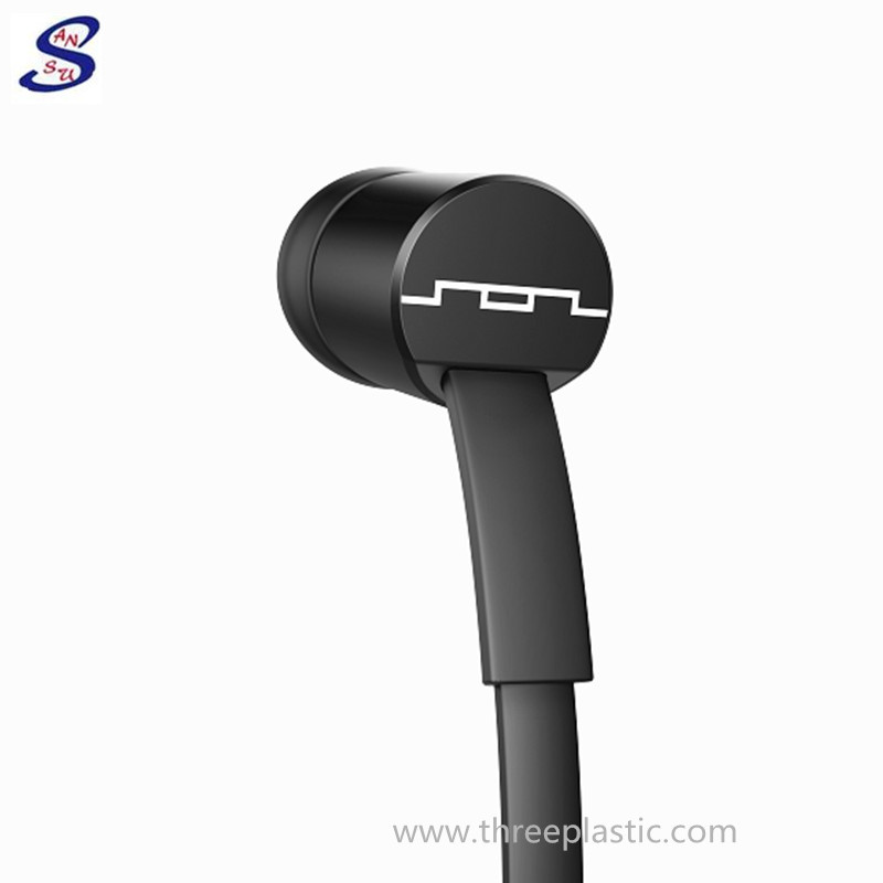Epoxy Powder Coating Molded Plastic Bluetooth Headset