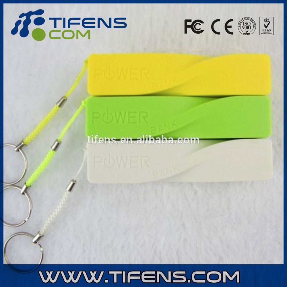 Mini Perfumed 2600 Keychain Power Bank with Strap