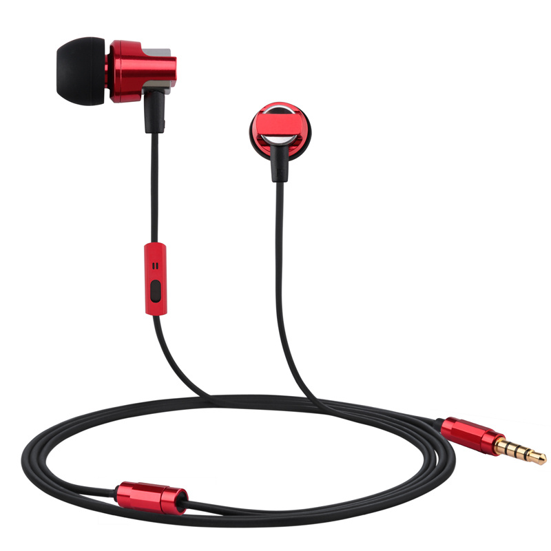 High Quality Colorful Custom Design Meatl Earphone with Metal Microphone Housing