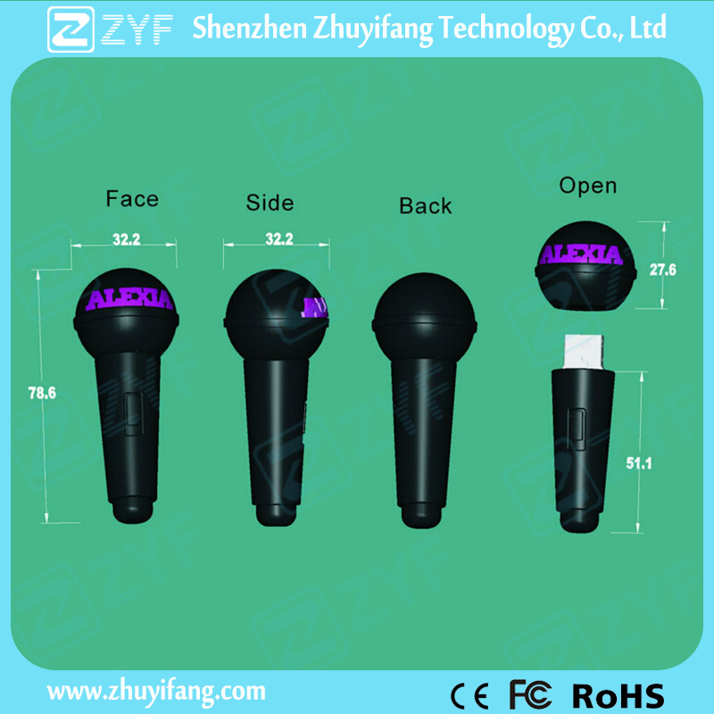 Custom VIP Gift Microphone Shape USB Flash Drive (ZYF5006)