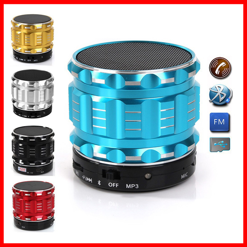 Support TF Card Slot Stereo Metal Mini Portable Bluetooth Speaker