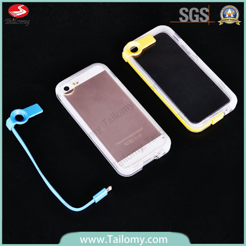 New Arrival LED Flash Luminous USB Cable Case for iPhone 5 (TMT0809119)