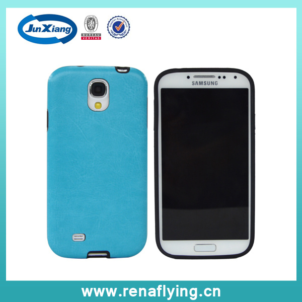 Ultra-Thin TPU+Leather Mobile Phone Case for Samsung S4