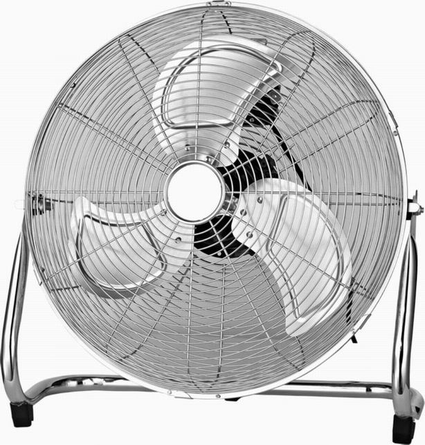 Power Chrome Floor Fan