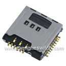 2 in One Card Connector(T-Flash+SIM) for Mobile Phone (TF-C-0804)