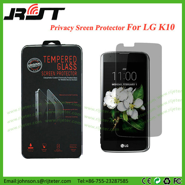 Tempered Privacy Screen Guard Film Filter Protector for LG K10