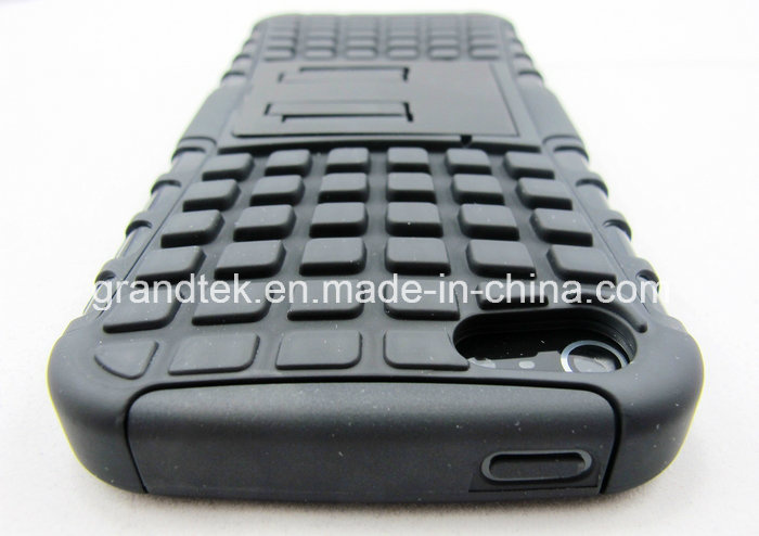 PC + TPU Hybrid Shockproof Kickstand Cell Phone Case for iPhone 6