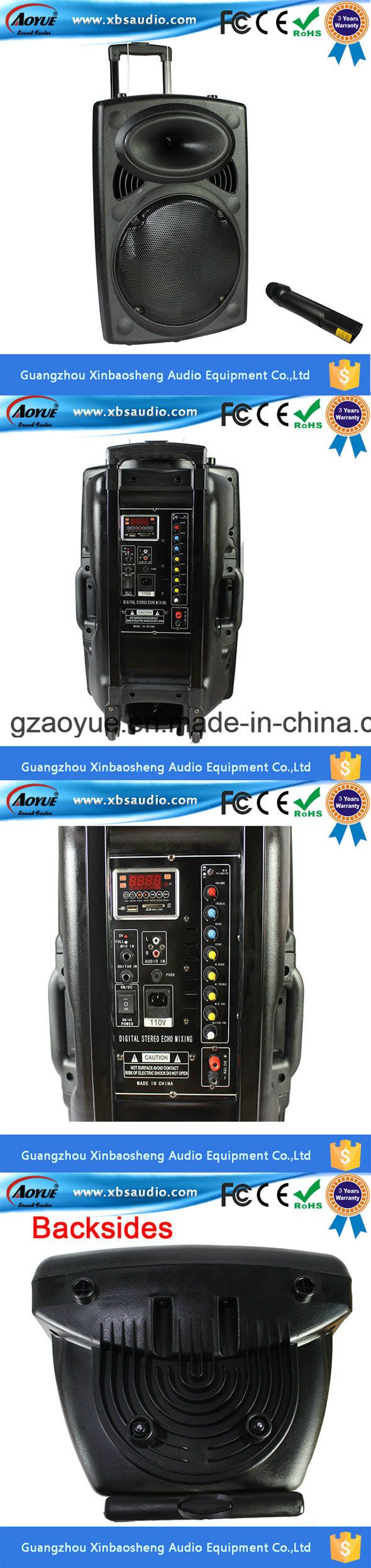 S-12 Rechargeable Amplifier Speaker Build-in 12V4.5A Battery