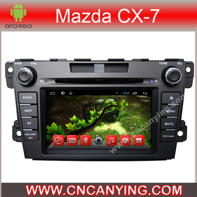 Car DVD Player for Pure Android 4.4 Car DVD Player with A9 CPU Capacitive Touch Screen GPS Bluetooth for Mazda Cx-7 2001-2011 (AD-7135)