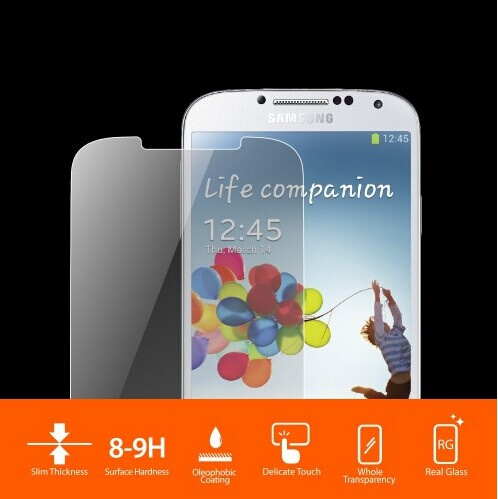 Curved Edge 0.21mm 9h Galaxy S4 Tempered Glass Screen Protector