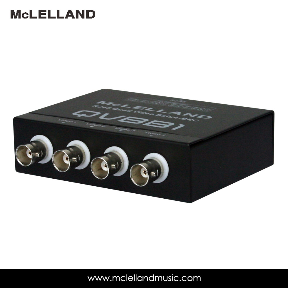 RJ45 Quad Audio Balun -BNC (QVBB1)
