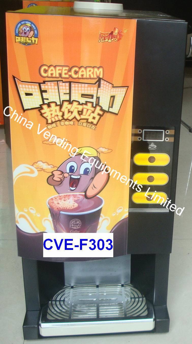 3 Hot Selections Coffee Vending Machine (Cve-F303)