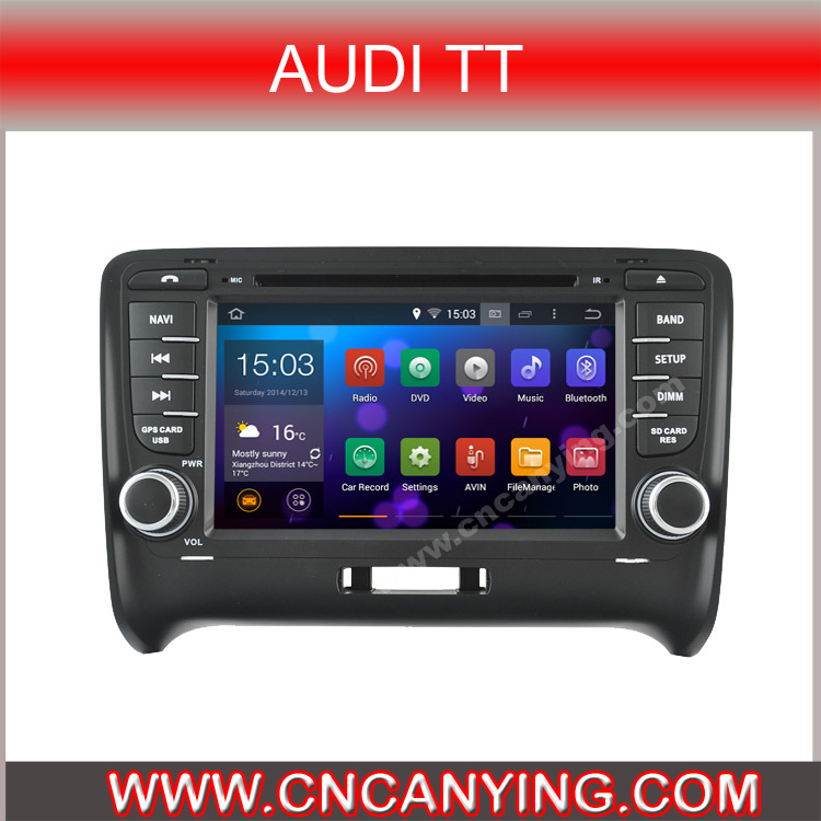 Pure Android 4.4.4 Car GPS Player for Audi Tt with Bluetooth A9 CPU 1g RAM 8g Inland Capatitive Touch Screen (AD-6525)