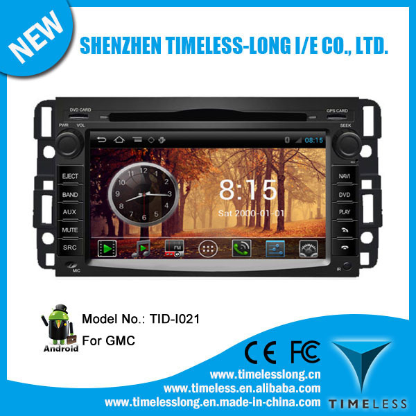 Android System Car DVD for Gmc with GPS iPod DVR Digital TV Box Bt Radio 3G/WiFi (TID-I021)