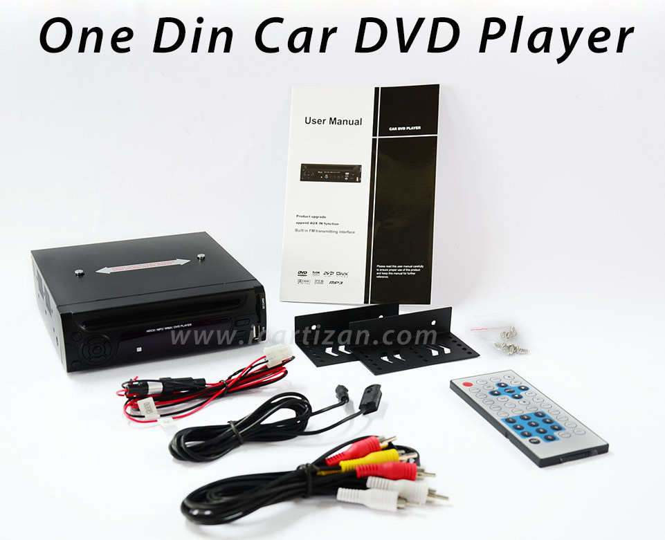 1 DIN Car DVD Receiver Player