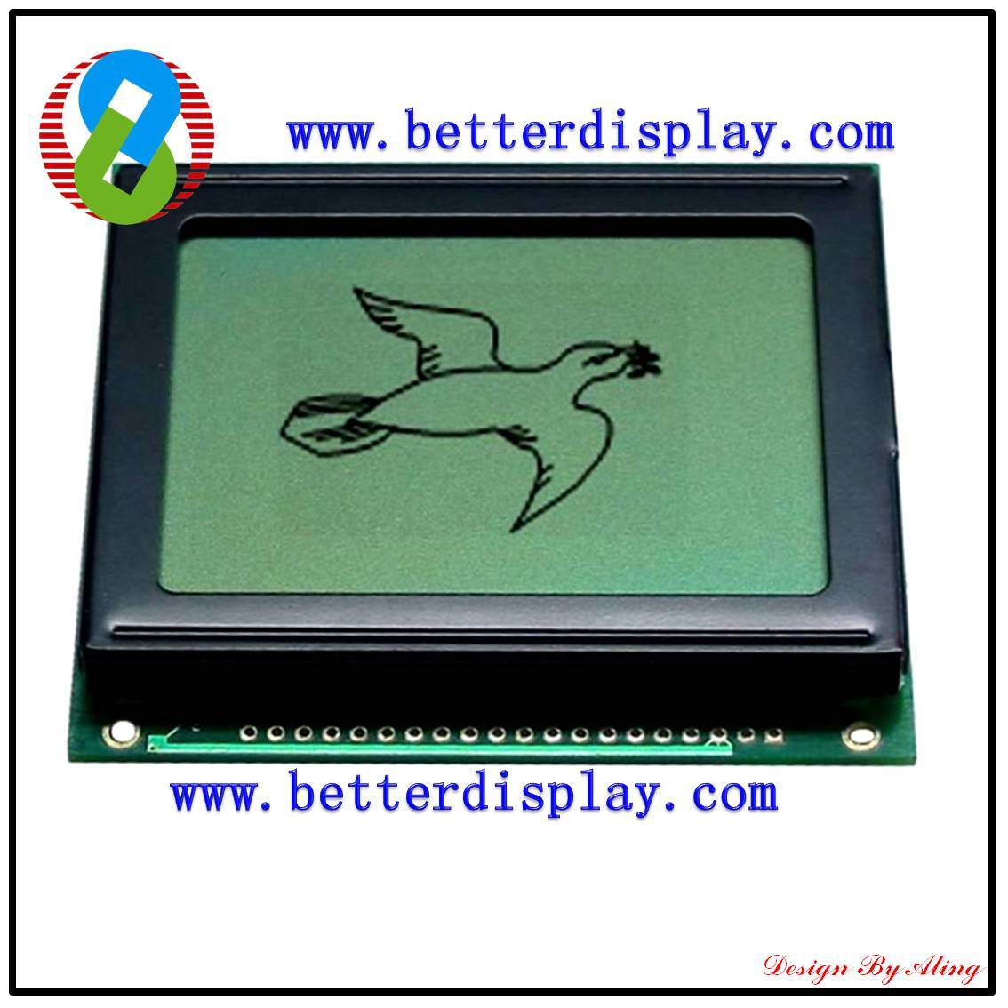 Custom Graphics Made LCD Display Transflective Monochrome Screen